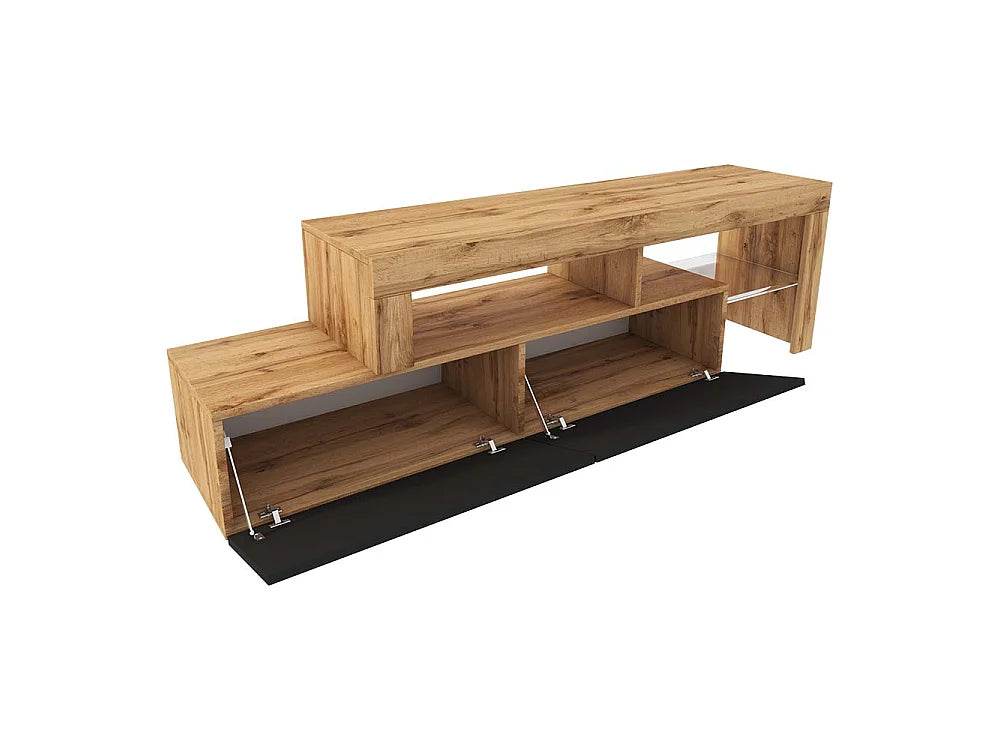 Meuble TV en Chêne Noir - ASTEN vue 5