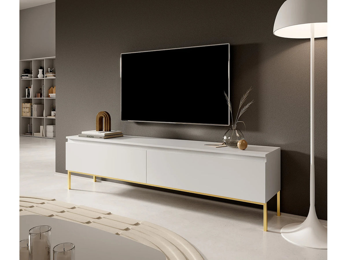 Meuble TV en Bois Blanc - BEMMI