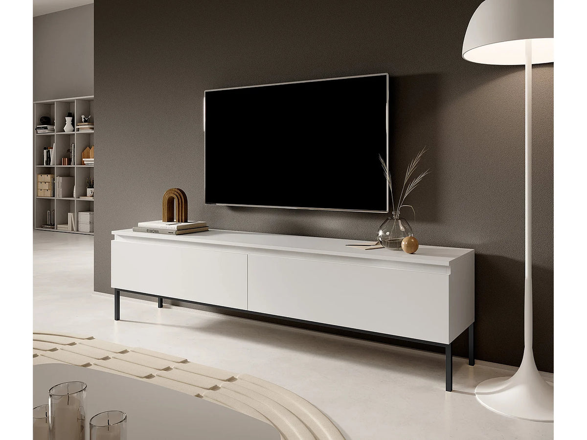 Meuble TV en Bois Blanc - SELSEY vue 2
