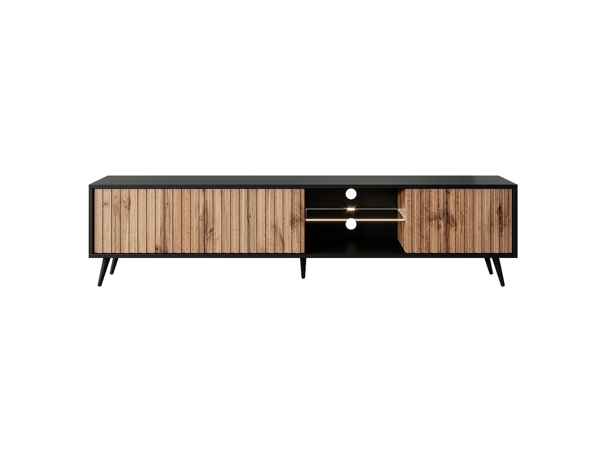 Meuble TV Bas Noir - SELSEY vue 6