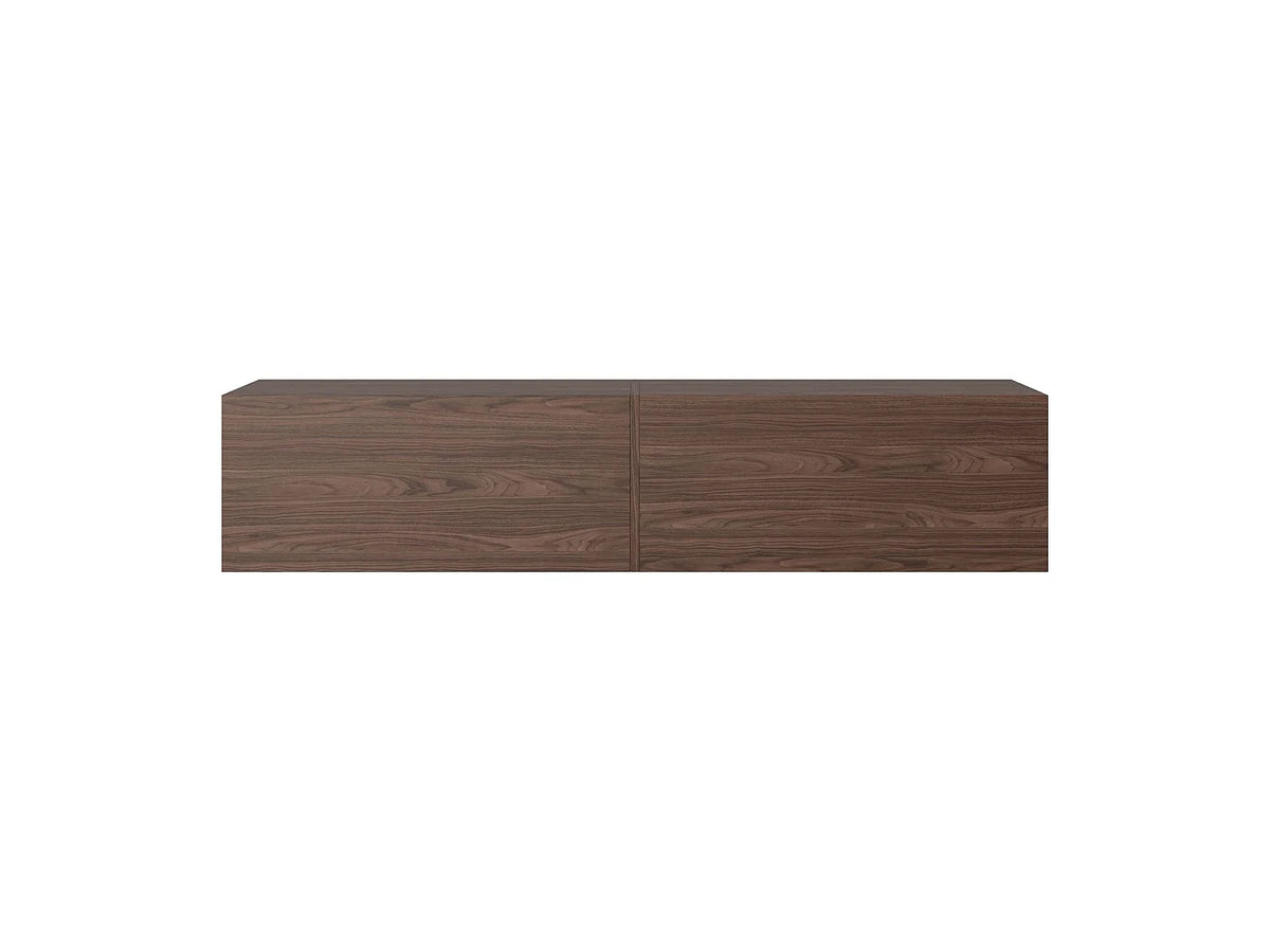 Meuble TV Effet Noyer Marron - BISIRA vue 7