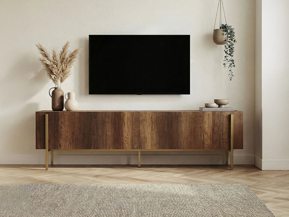 Meuble TV Bas en Bois - SELNIA vue 7