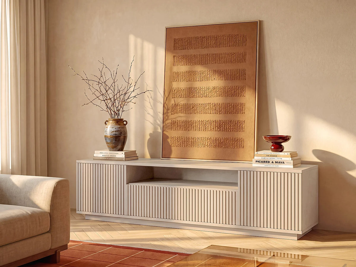 Meuble TV Beige 180 cm - EROLYA