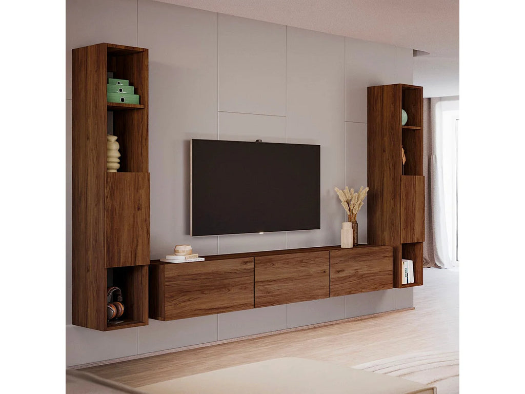 Meuble TV Suspendu en Bois 180 cm - PETITS-MEUBLES