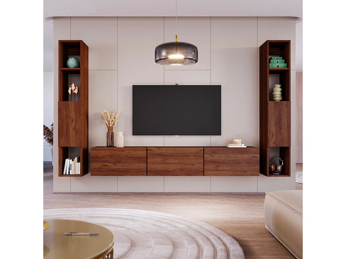 Meuble TV Suspendu en Bois 180 cm - PETITS-MEUBLES vue 4