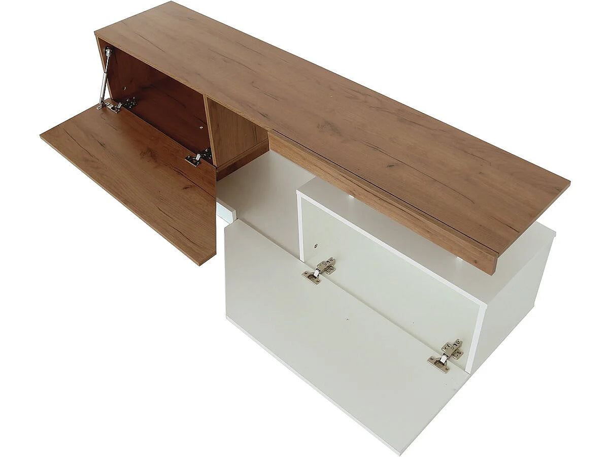 Meuble TV en Bois Blanc - HABITAT ET JARDIN vue 4
