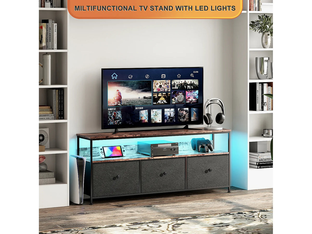 Meuble TV en Bois Noir - RIVIERA FR vue 5
