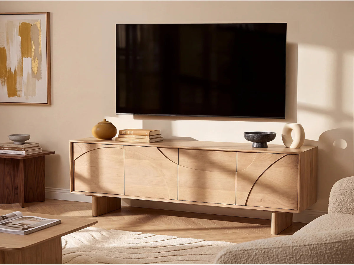 Meuble TV en Manguier 160 cm - BERLAMA