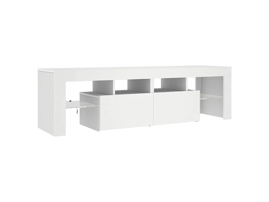 Meuble TV en Bois Blanc 140 cm - VIDAXL vue 7