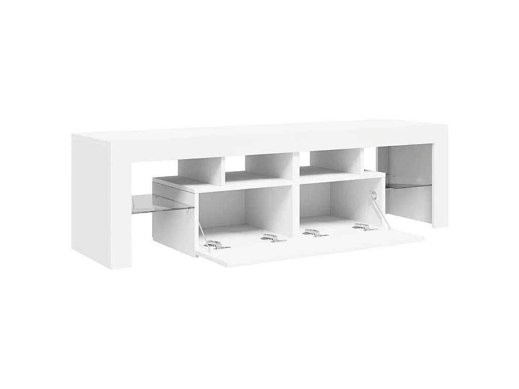 Meuble TV en Bois Blanc 140 cm - VIDAXL vue 9