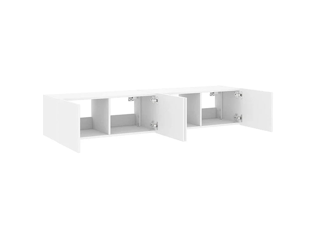 Meuble TV en Bois Blanc 160 cm - VIDAXL vue 5
