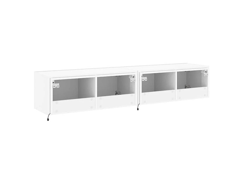 Meuble TV en Bois Blanc 160 cm - VIDAXL vue 8