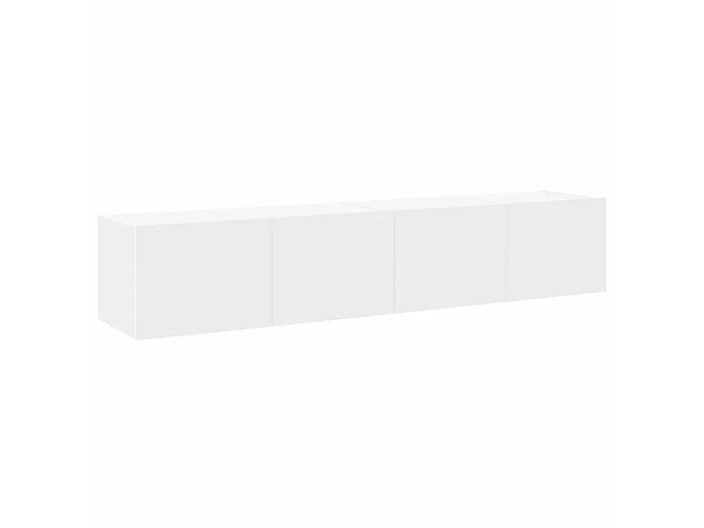 Meuble TV en Bois Blanc 160 cm - VIDAXL vue 9
