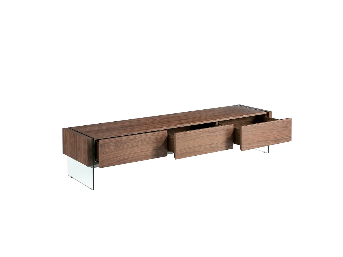 Meuble TV d'Angle Moderne 45 cm Marron Bois Foncé - ANGEL vue 6