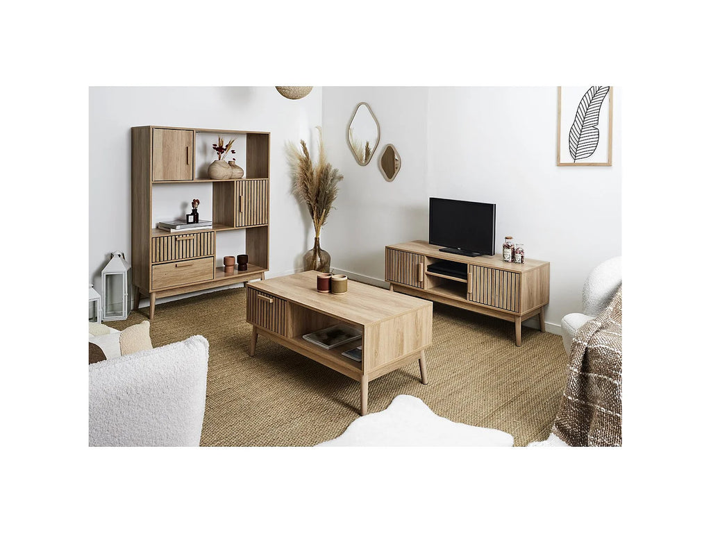 Meuble TV en Bois Marron - THE HOME DECO FACTORY vue 2